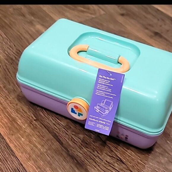 Caboodles On The Go Girl Makeup Vanity Case- Teal/Purple - Picture 7 of 8